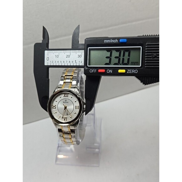 Bulova 98L166 Womens Two Tone Stainless Steel Quartz Dress Watch New Battery main image 5